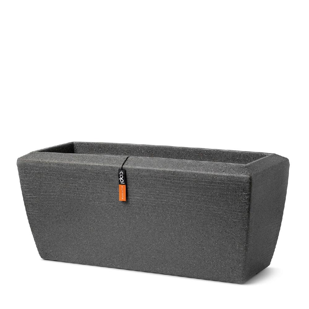 capi europe Planter rectangle Arc Granite 60x35x40 anthracite