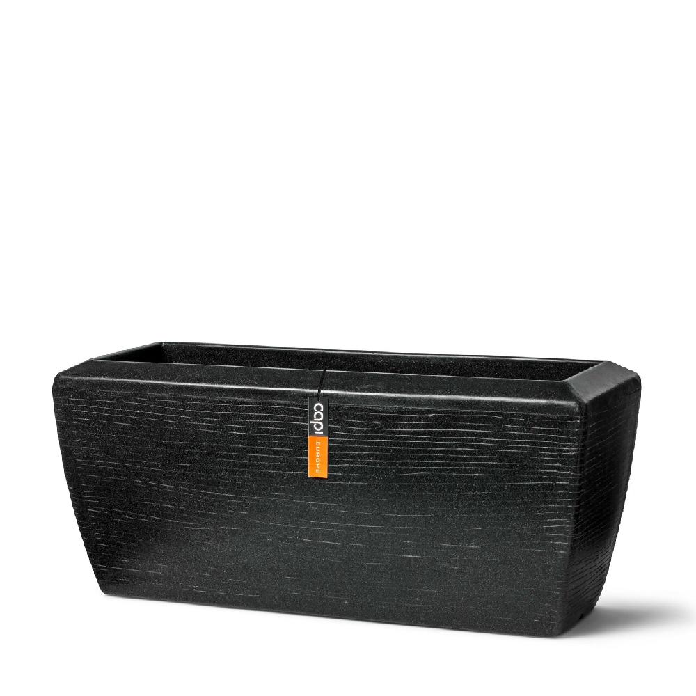 capi europe Planter rectangle Arc Granite 60x35x40 black