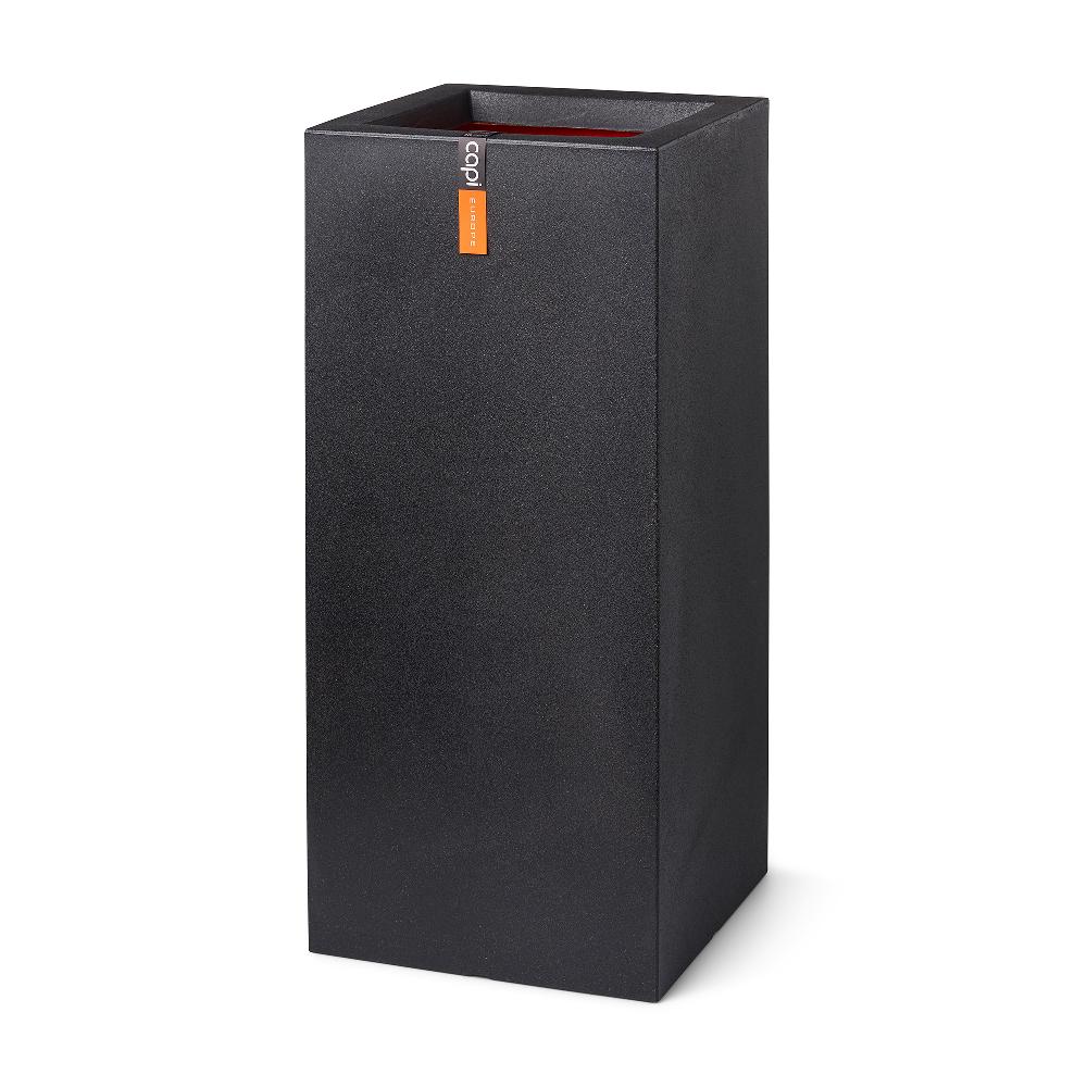 capi europe Planter rectangle Smooth NL 36x36x79 black