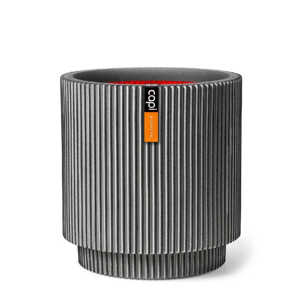 capi europe Vase cylinder Groove NL 36x38 anthracite