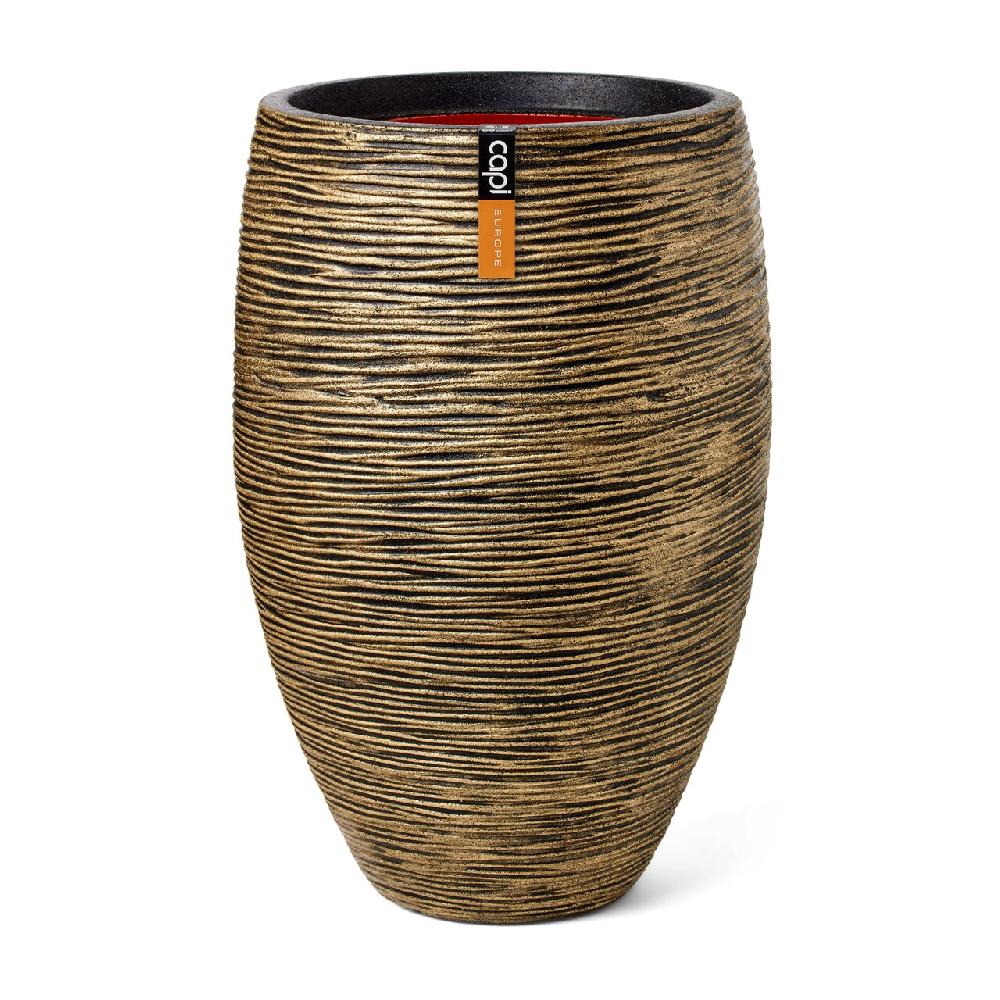 capi europe Vase elegant deluxe Rib NL 40x60 black gold