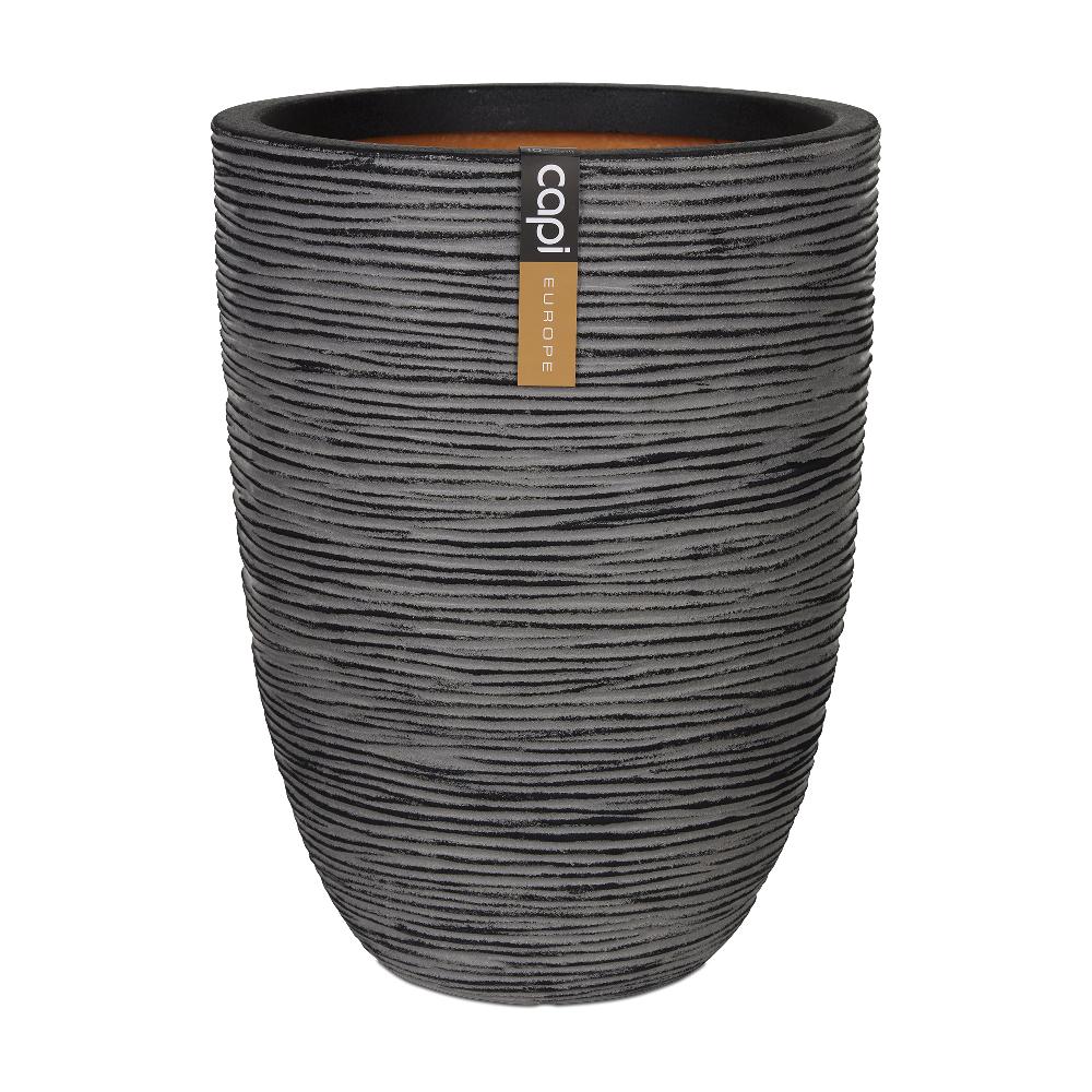 capi europe Vase elegant low Rib NL 34x46 anthracite