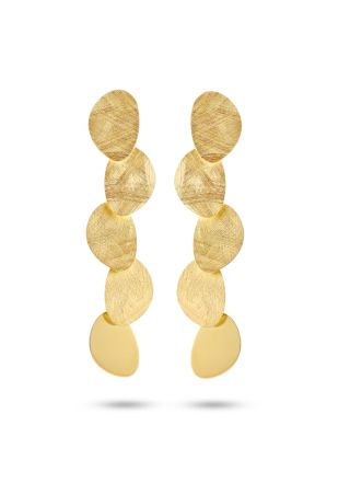 casa jewelry Oorhangers Sugarbowl Maxi van zilver goud verguld