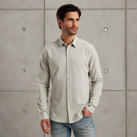 cast iron Overhemd met streeppatroon