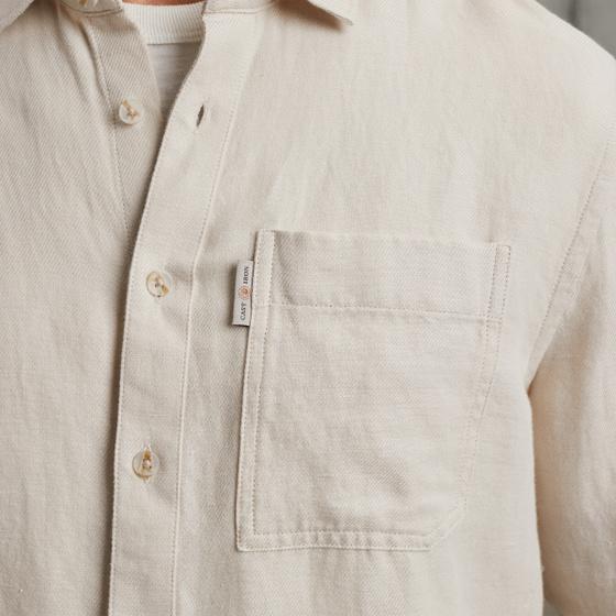 Cast Iron Overhemd Van Katoen/linnen