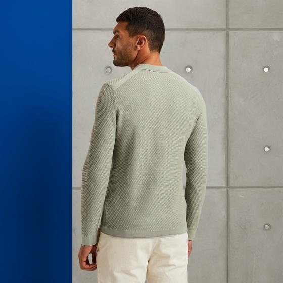 Cast Iron Polo Met Lange Mouwen