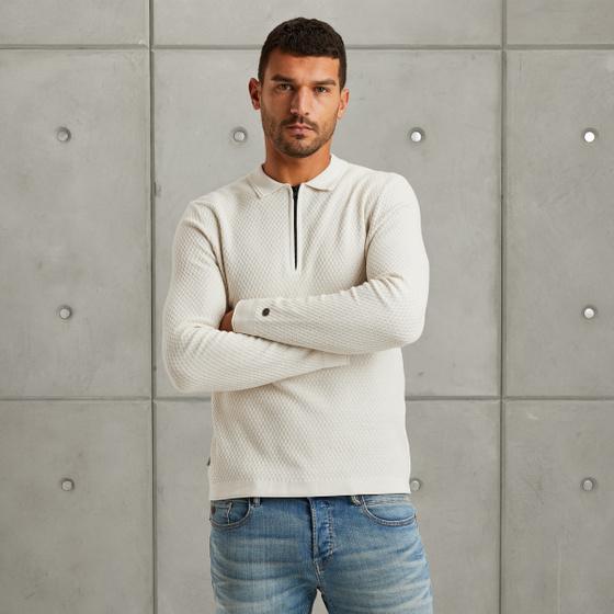 cast iron Polo met lange mouwen