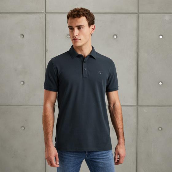 cast iron Polo van katoen met stretch