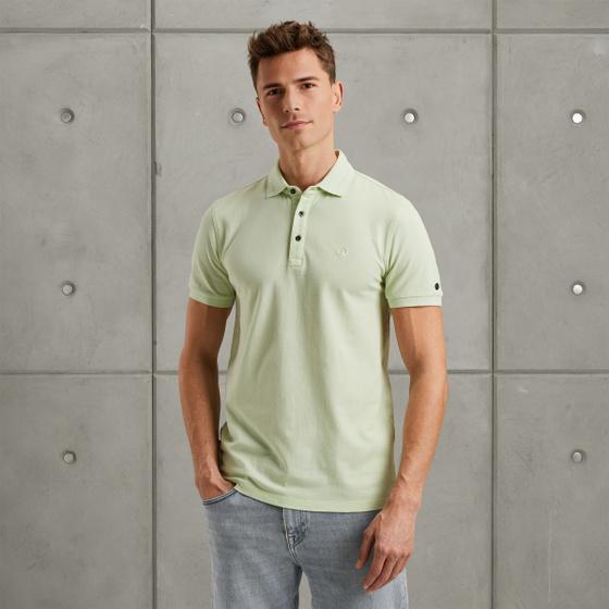 cast iron Polo van katoen met stretch