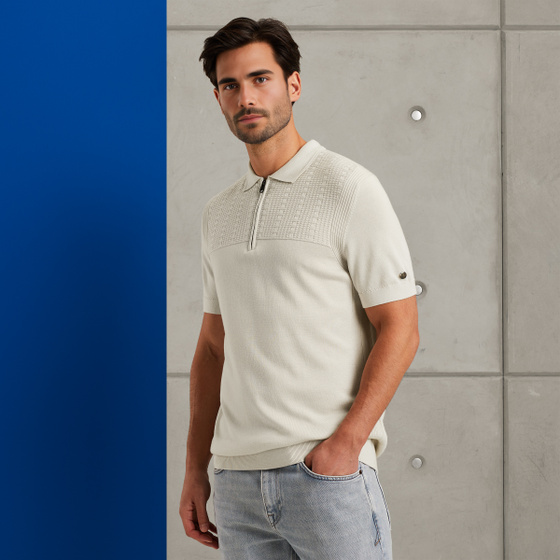 cast iron Polo van katoen/modal