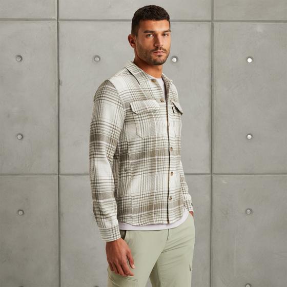 Cast Iron Shirt Jacket Met Ruitpatroon