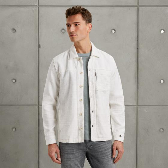 cast iron Shirt jacket met structuur