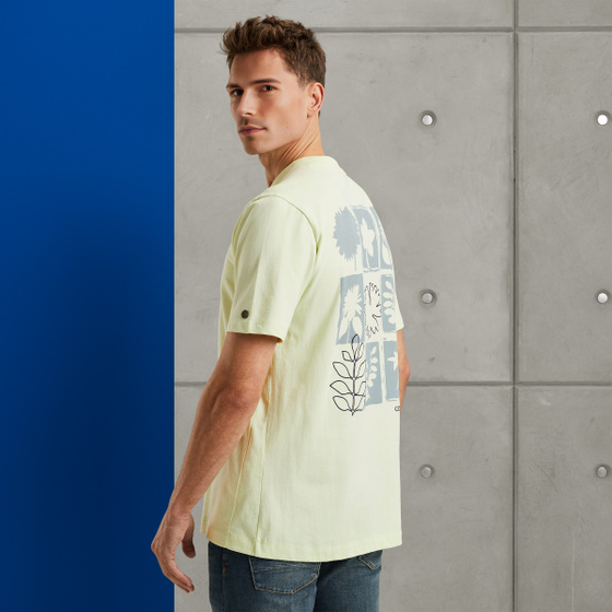 cast iron T-shirt met backprint