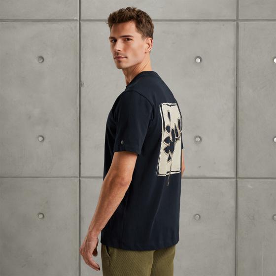 cast iron T-shirt met backprint