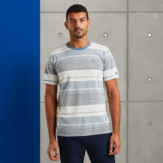 cast iron T-shirt met streeppatroon