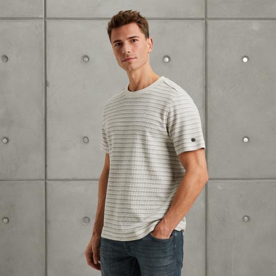 cast iron T-shirt met streeppatroon