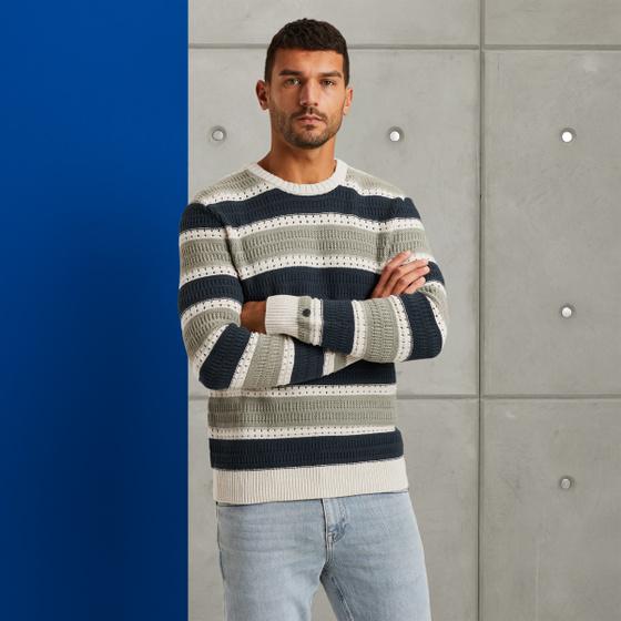 cast iron Trui met streeppatroon