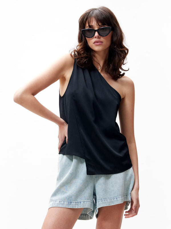 Catwalk Junkie Asymmetrische Top Met Textuur