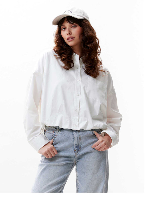Catwalk Junkie Blouse Met Tuck In Effect