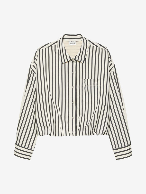 Catwalk Junkie Blouse Met Tuck In Effect