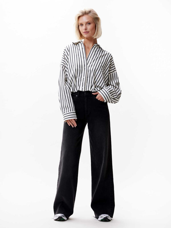 Catwalk Junkie Blouse Met Tuck In Effect