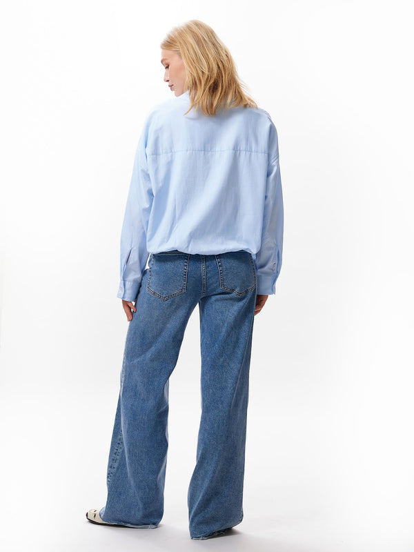 Catwalk Junkie Blouse Met Tuck In Effect