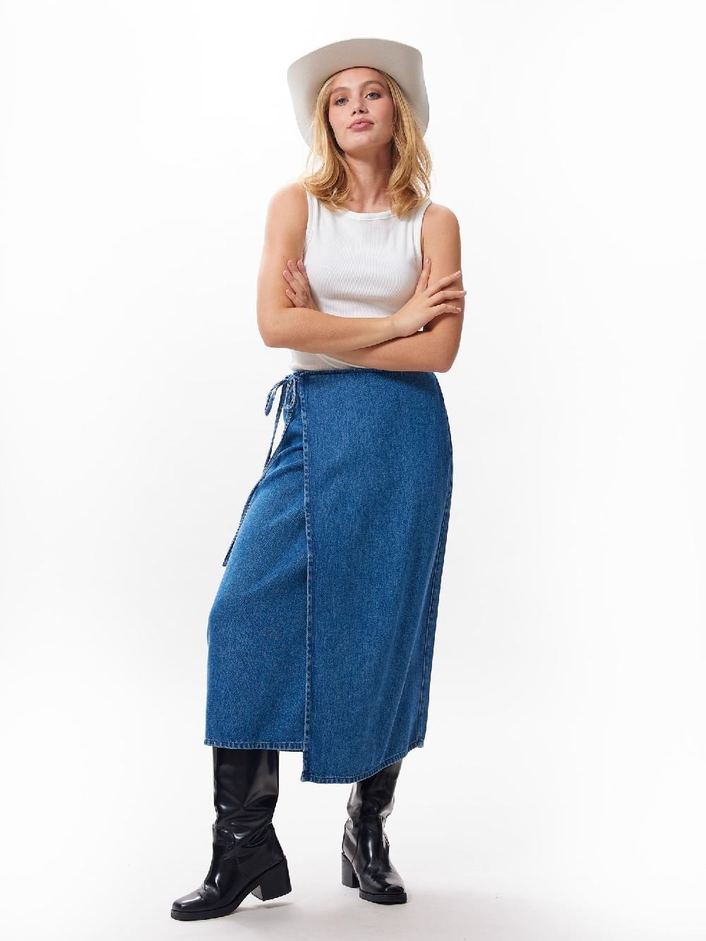 catwalk junkie Denim wrap rok