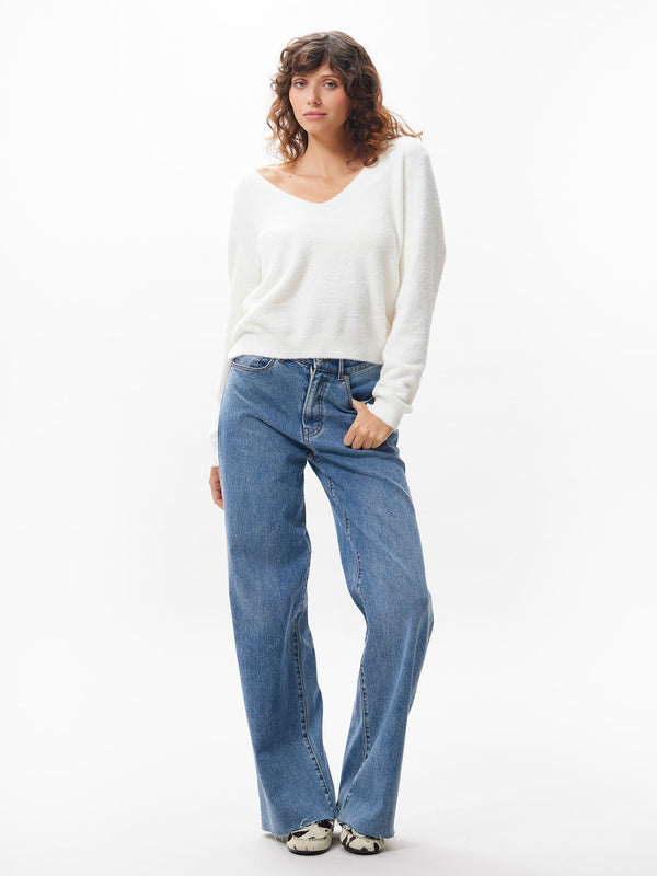 Catwalk Junkie Gebreide Soft Trui Met Vhals