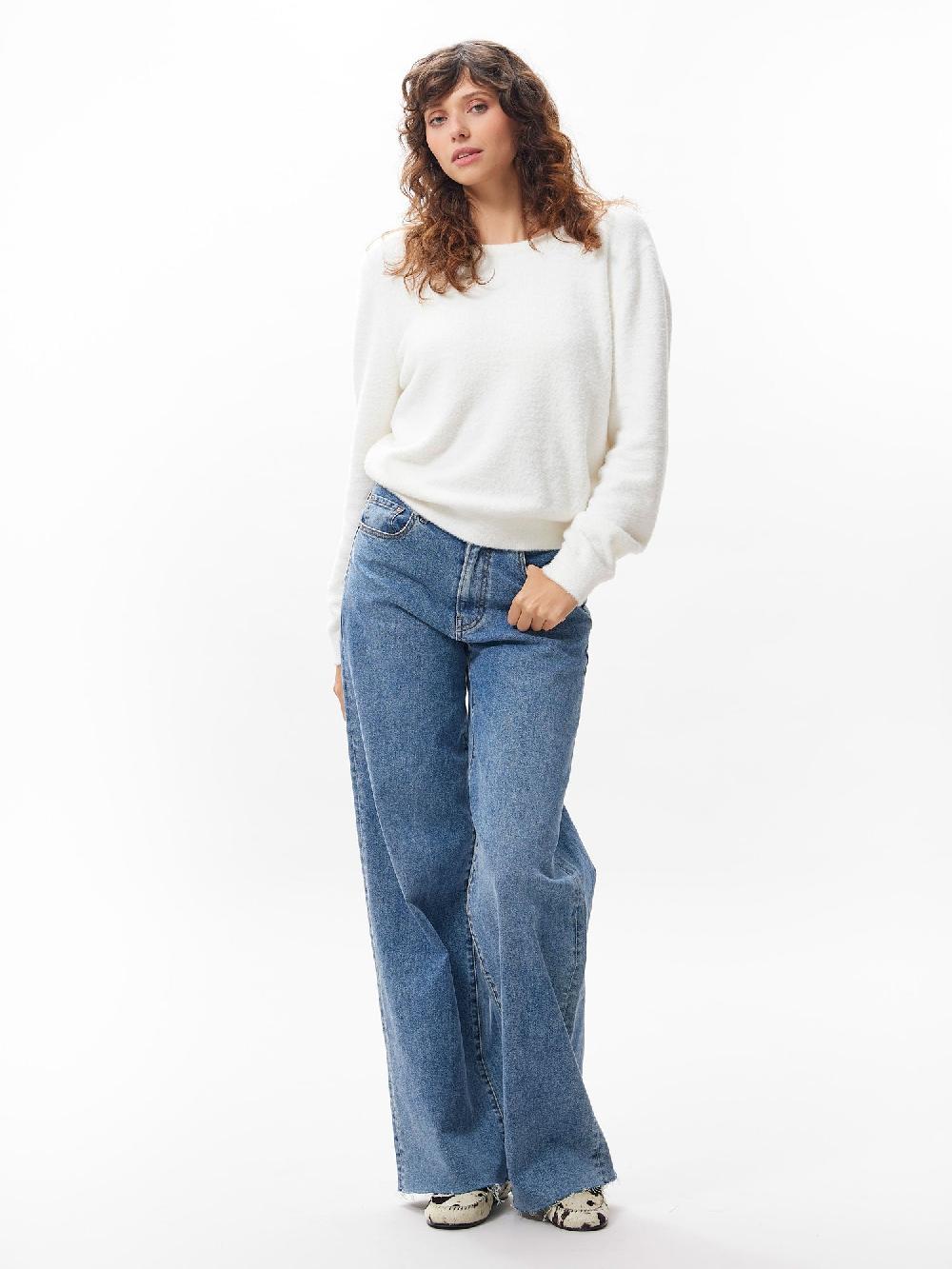 catwalk junkie Gebreide soft trui met vhals