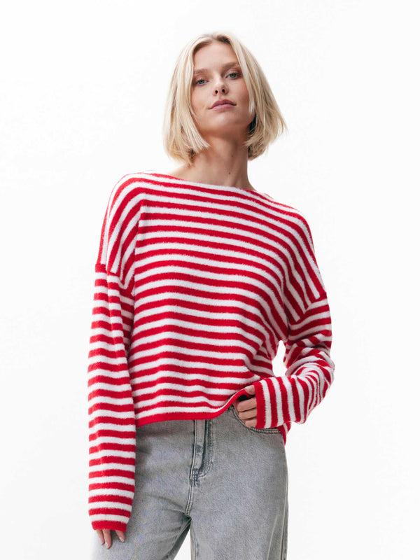Catwalk Junkie Gebreide Trui Soft Stripe