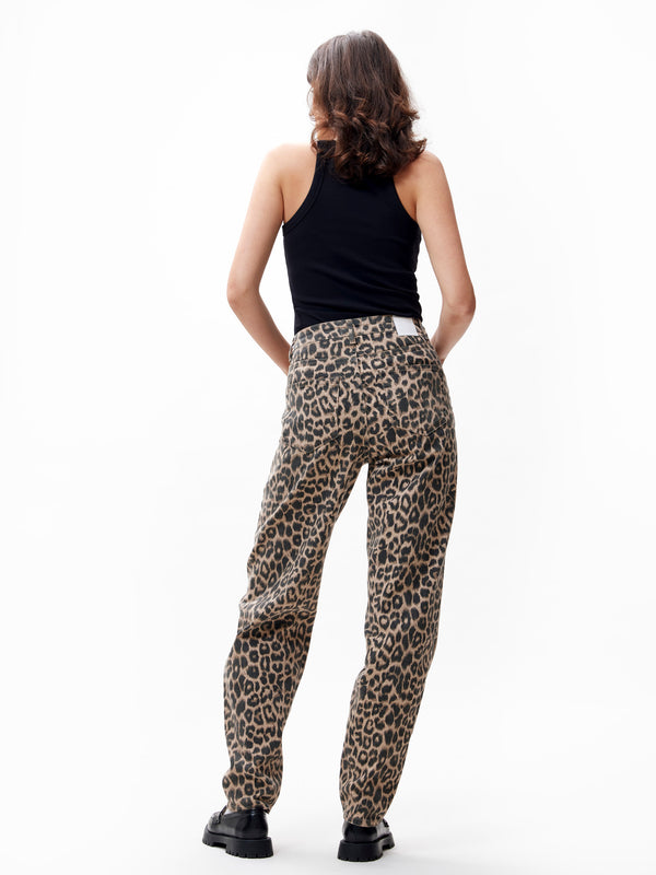 Catwalk Junkie Jeans Barrel Met Leopard Dessin