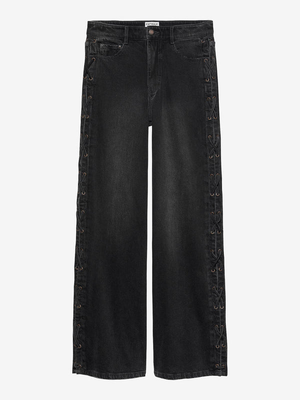 Catwalk Junkie Jeans Loose Met Veter Detail