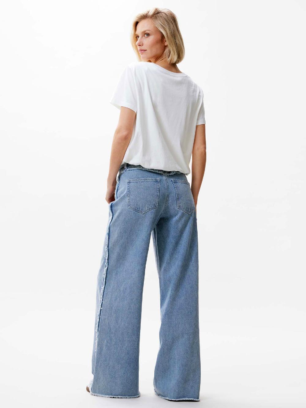 catwalk junkie Jeans met gerafelde zijnaden