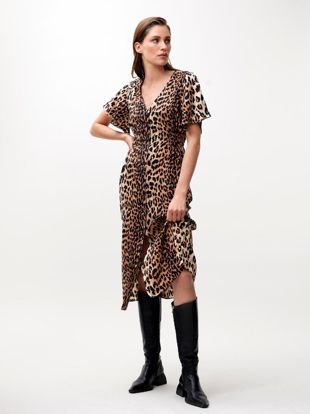catwalk junkie Jurk leopard midi