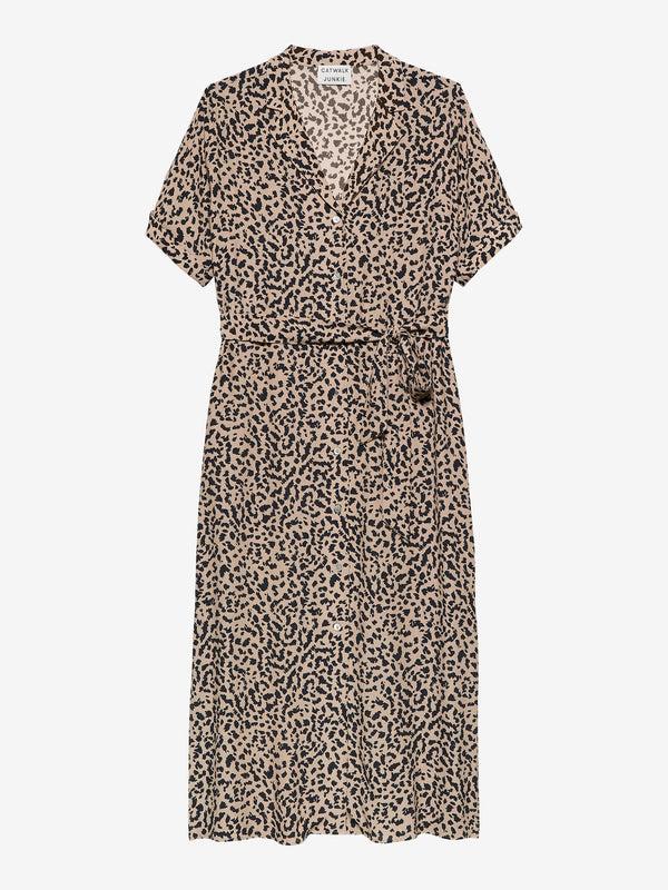 Catwalk Junkie Jurk Met Leopard Dessin