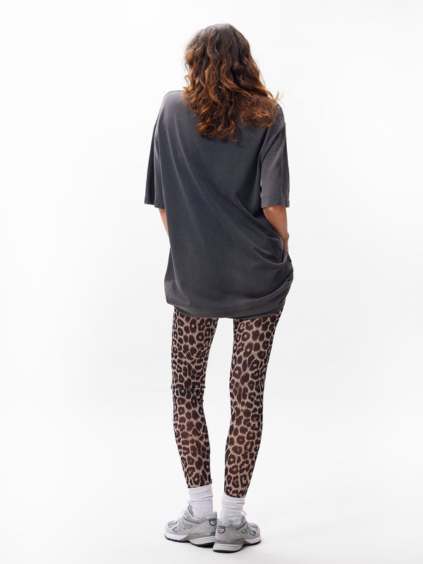 Catwalk Junkie Legging Van Mesh Met Leopard Dessin