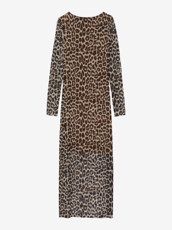 Catwalk Junkie Leopard Mesh Jurk