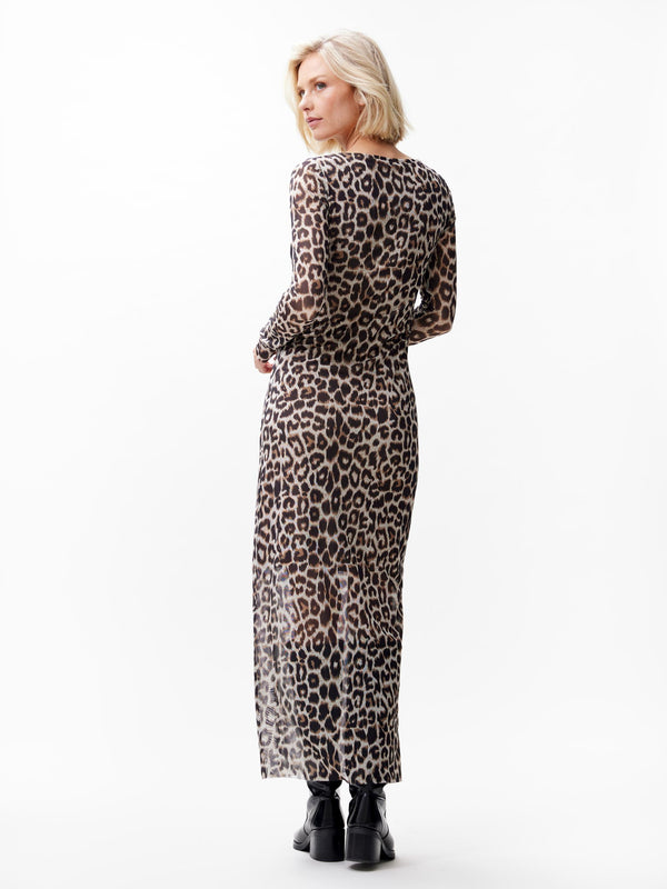 Catwalk Junkie Leopard Mesh Jurk