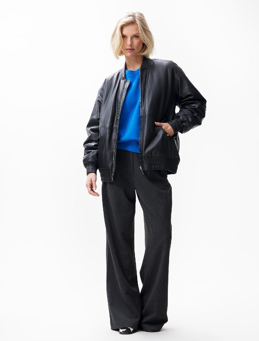 catwalk junkie Leren bomber jas