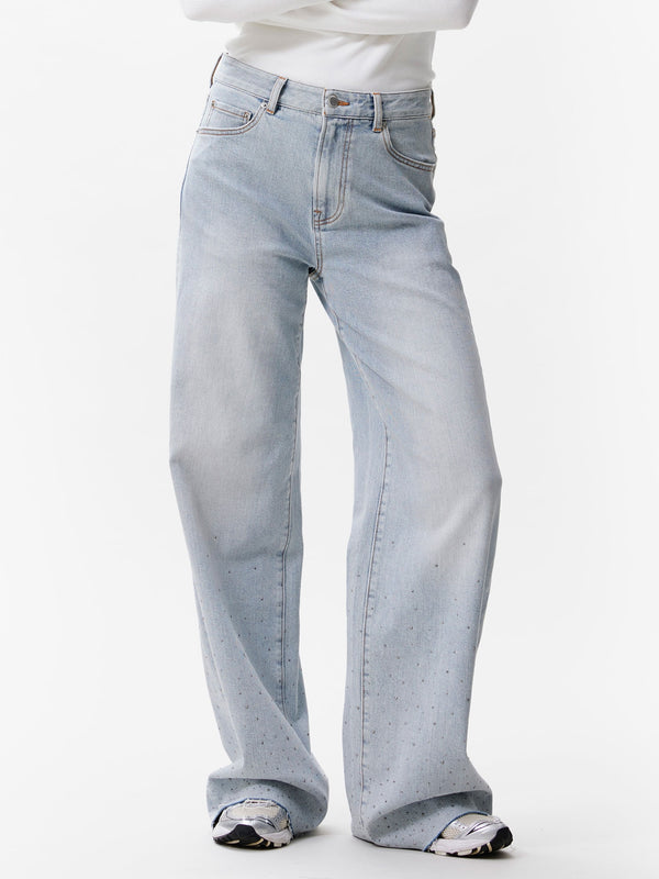 Catwalk Junkie Loose Fit Jeans Met Metallic Strass