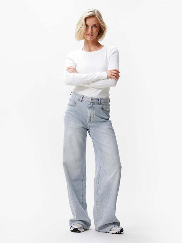 Catwalk Junkie Loose Fit Jeans Met Metallic Strass