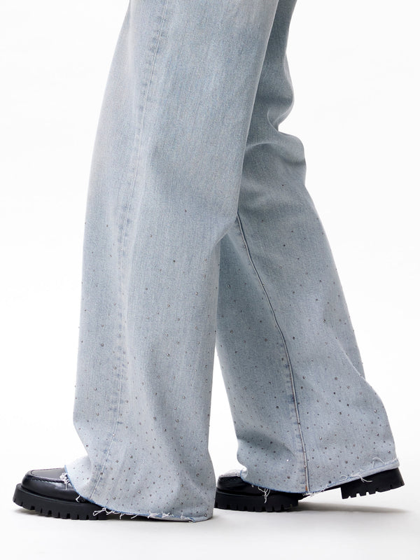 Catwalk Junkie Loose Fit Jeans Met Metallic Strass