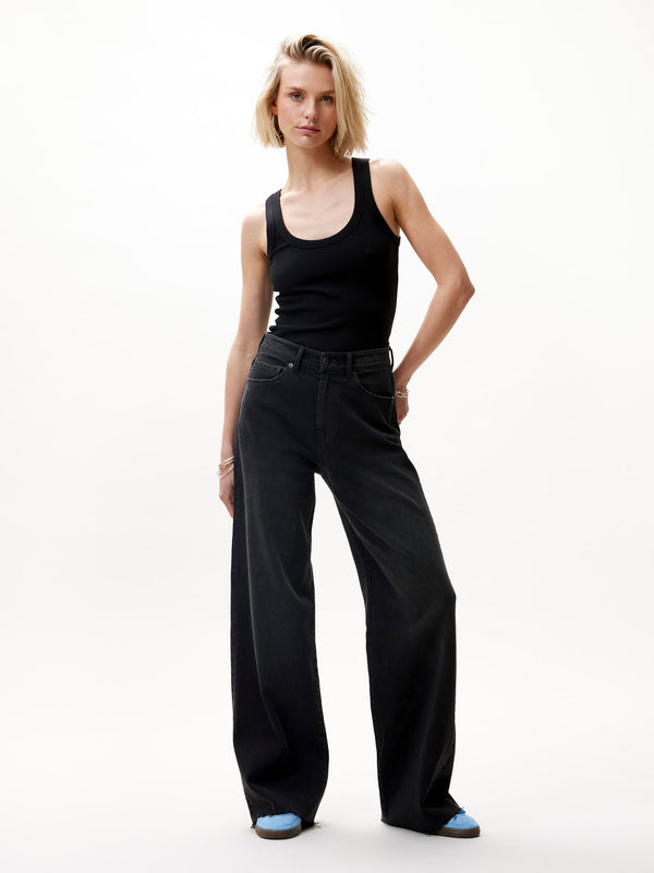 Catwalk Junkie Scoop Neck Rib Singlet