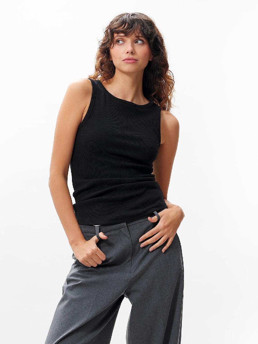 catwalk junkie Singlet van ribstof