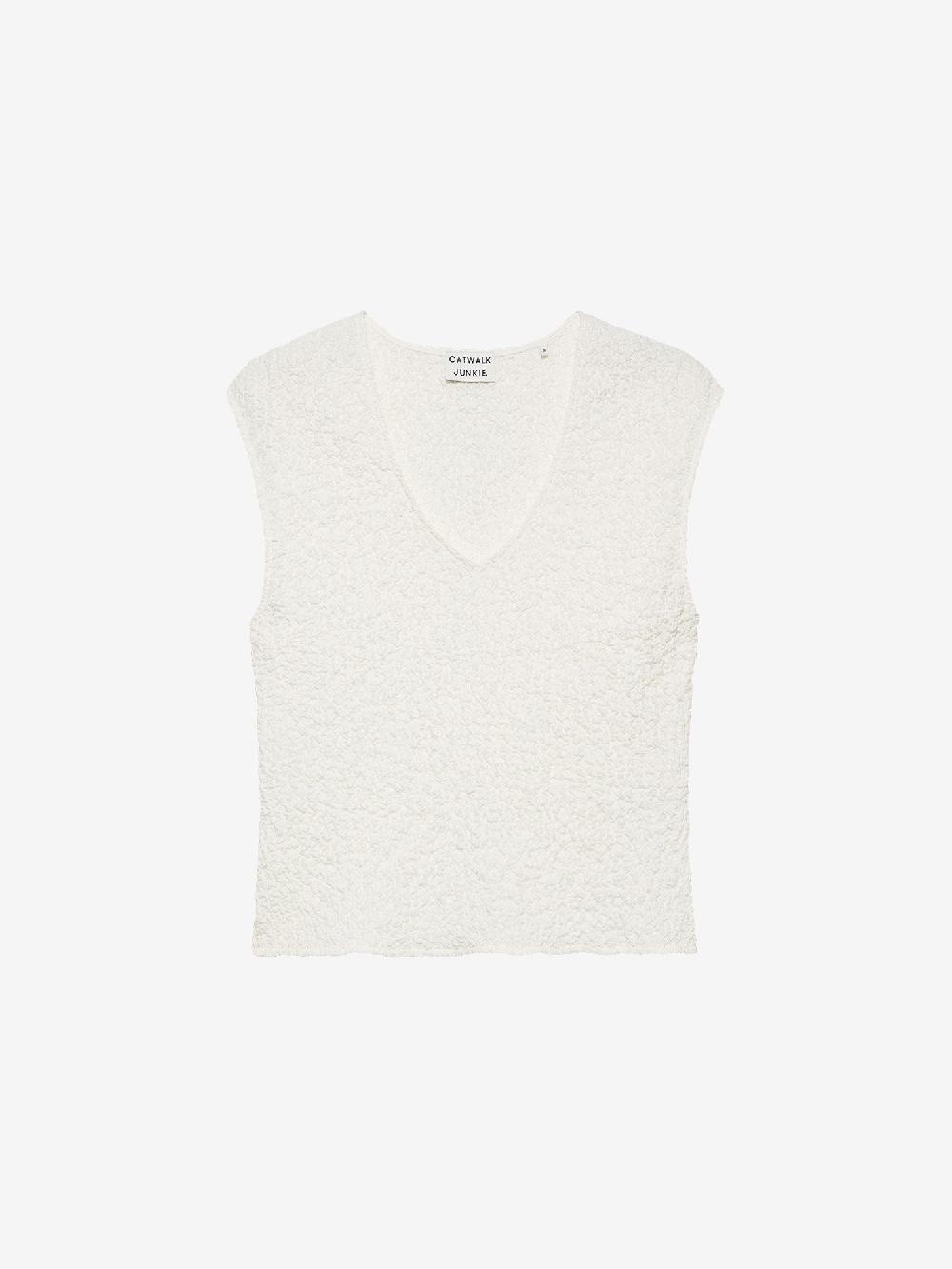 catwalk junkie Top met smock structuur