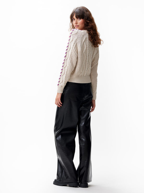 Catwalk Junkie Trui Met Kabel Dessin