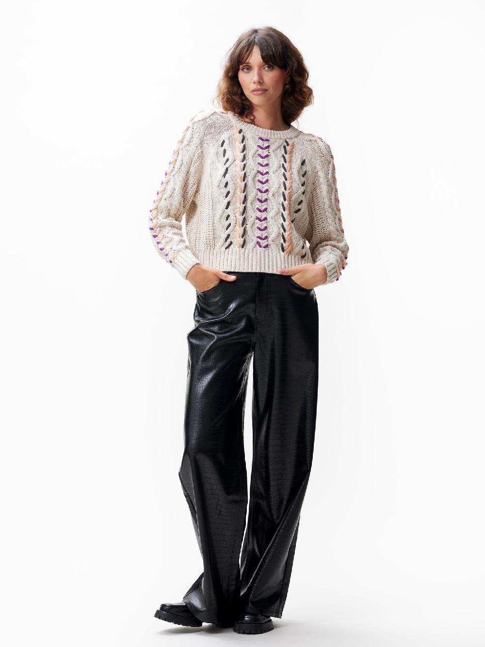 Catwalk Junkie Trui Met Kabel Dessin