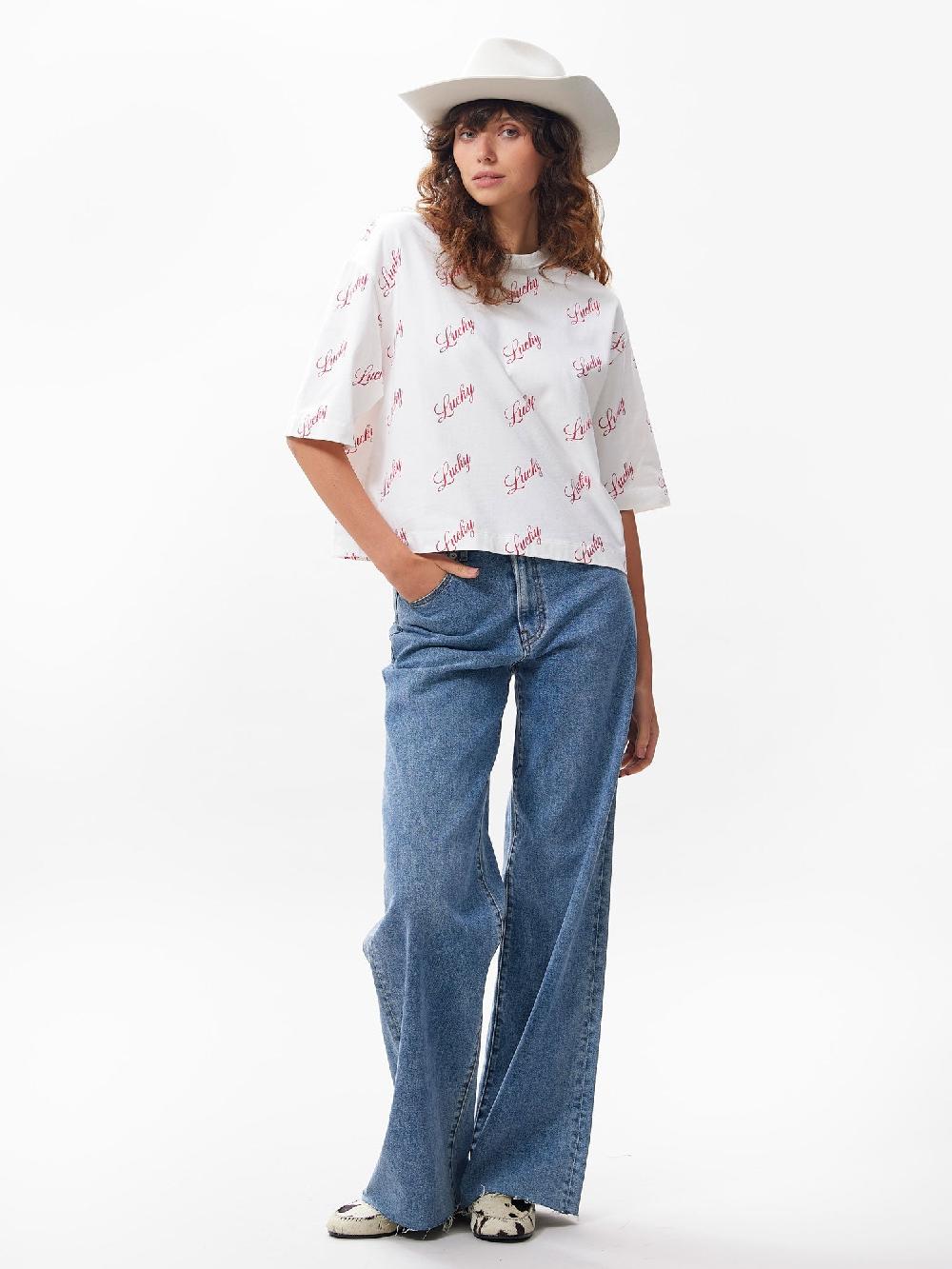 catwalk junkie Tshirt met all over dessin