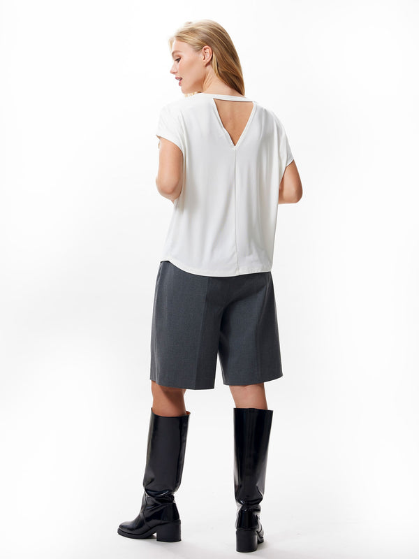 Catwalk Junkie Tshirt Met Opengewerkt Rug Detail