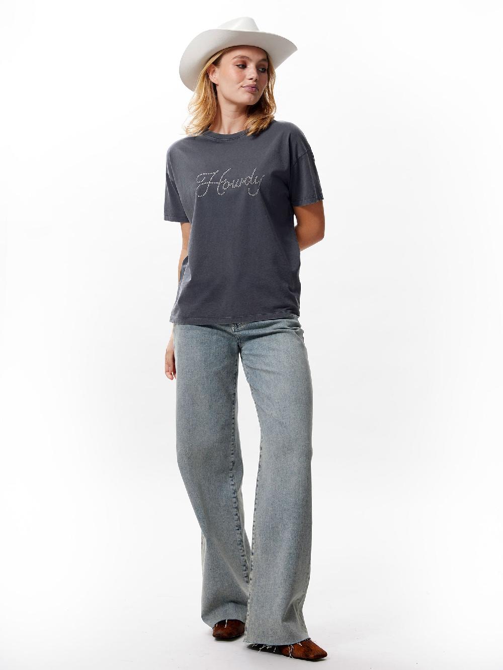 catwalk junkie Tshirt met stud graphic